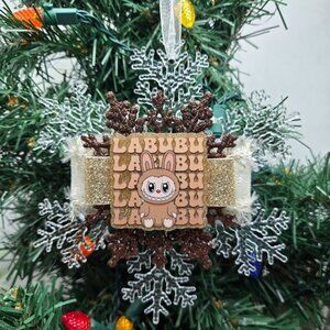 NWT Labubu Ornament The Monsters Pop Mart Christmas Holiday Decor OOAK Handmade